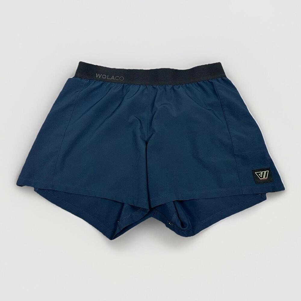 WOLACO Spring Shorts Gym Shorts Navy Blue Athletic Workout Training Women Medium